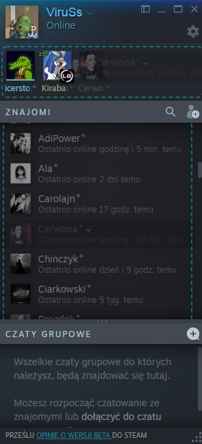 Steam chat ulubione