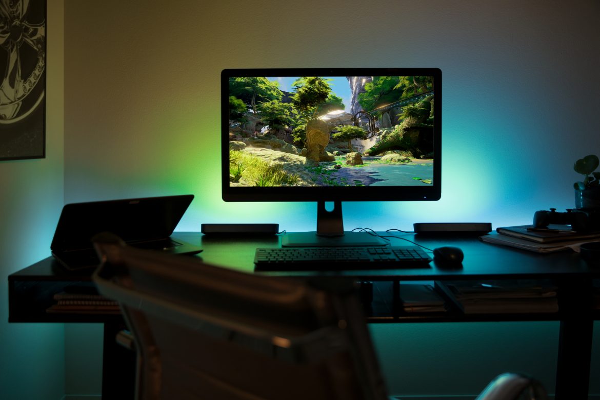 gamerski zestaw oświetlenia