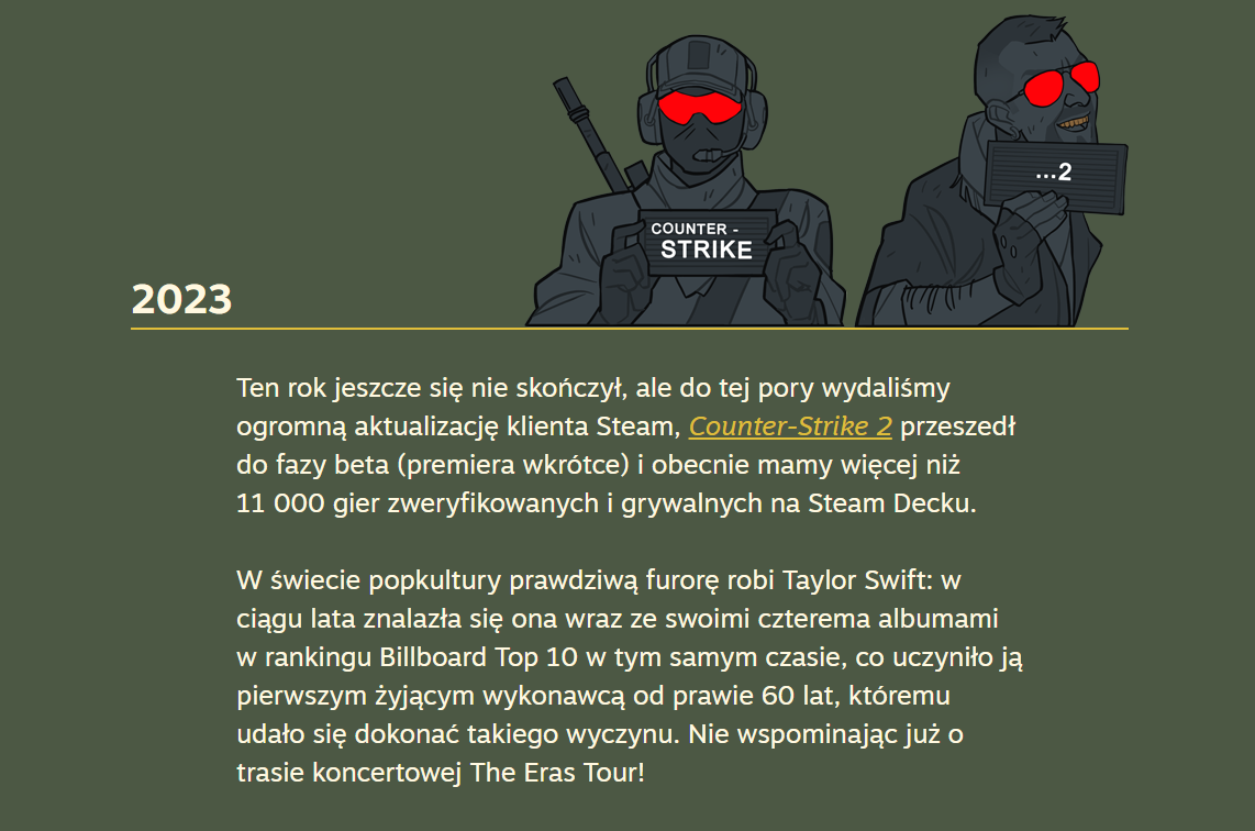 Premiera Counter-Strike 2 na stronie 20-lecia Steam