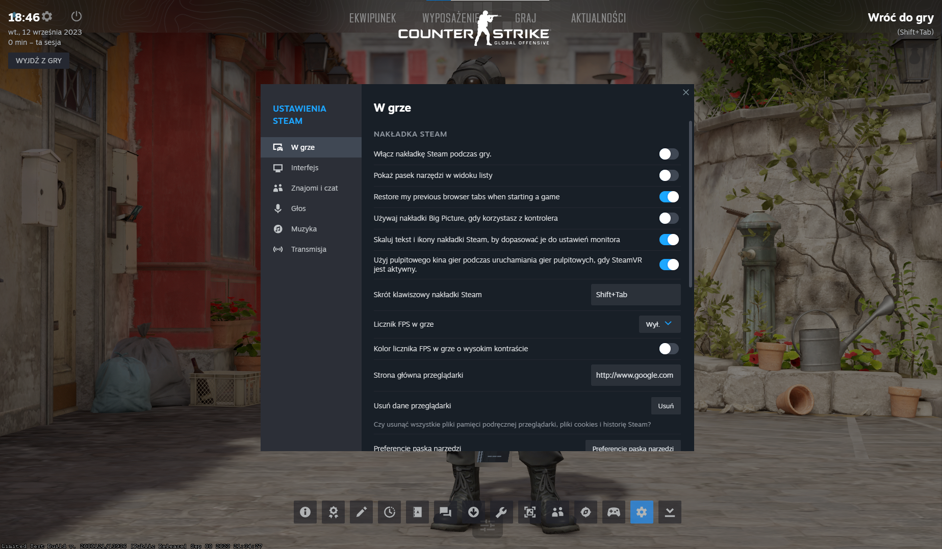 Nakładka na Steam - Włącznie FPS w Counter-Strike 2