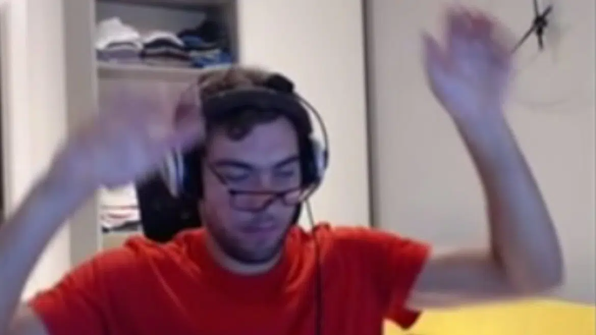 Janowicz podczas gry w Counter-Strike