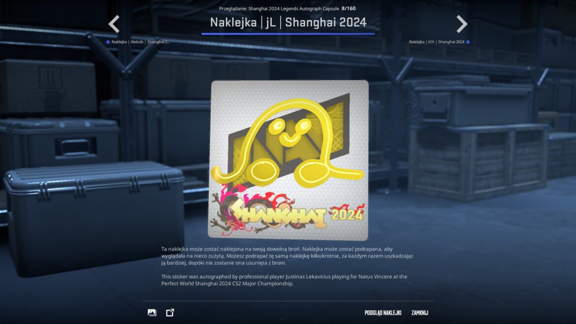 Naklejki autografy Perfect World Major Shanghai