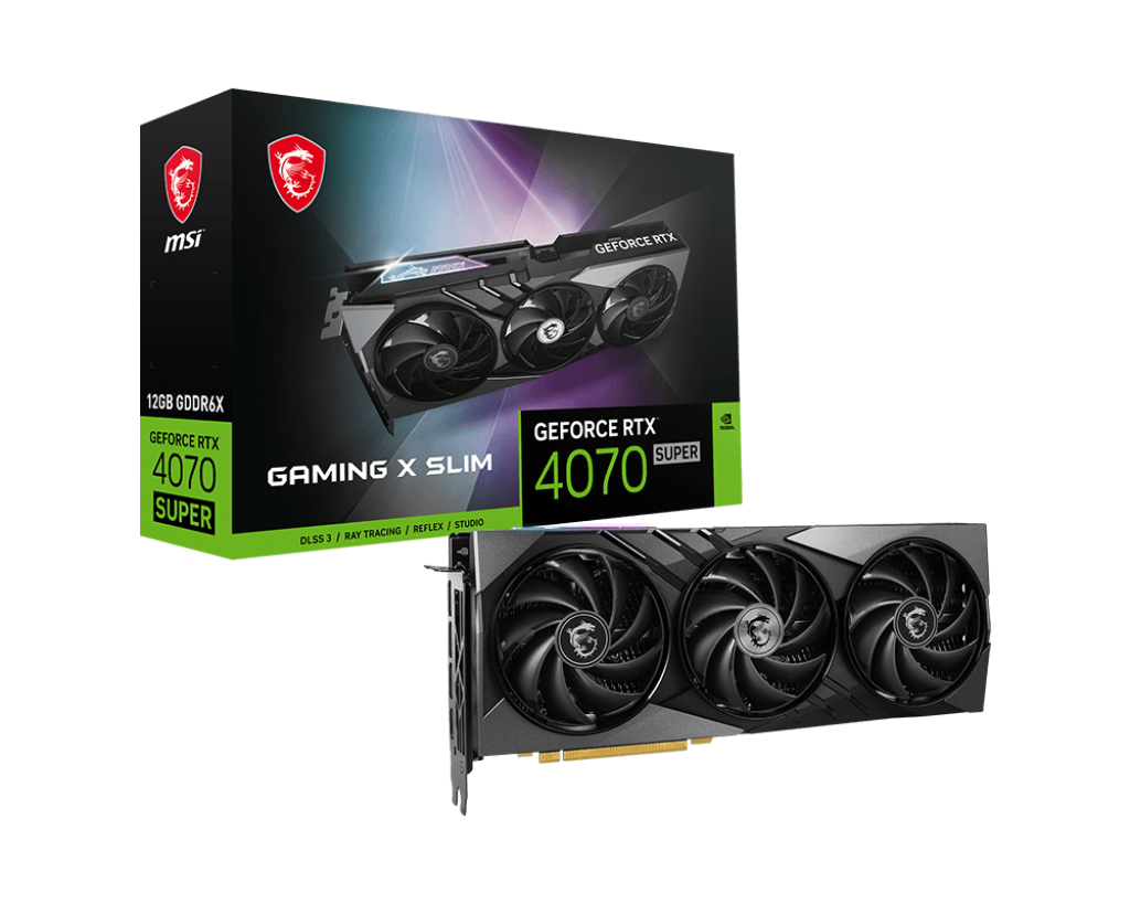 MSI GeForce RTX 4070 SUPER GAMING X SLIM 12GB GDDR6X