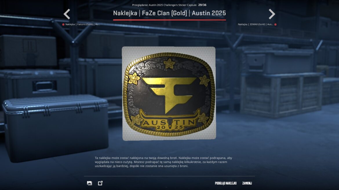 Naklejki BLAST.tv Austin Major