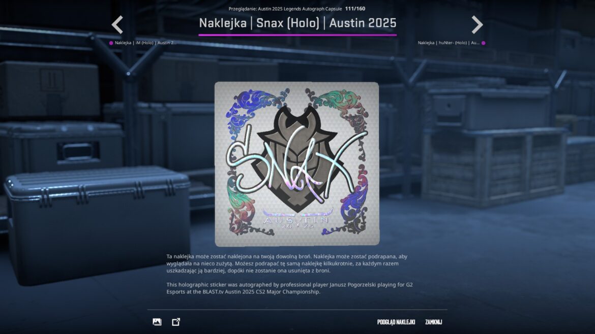 Autografy BLAST.tv Austin Major Polaków Polacy