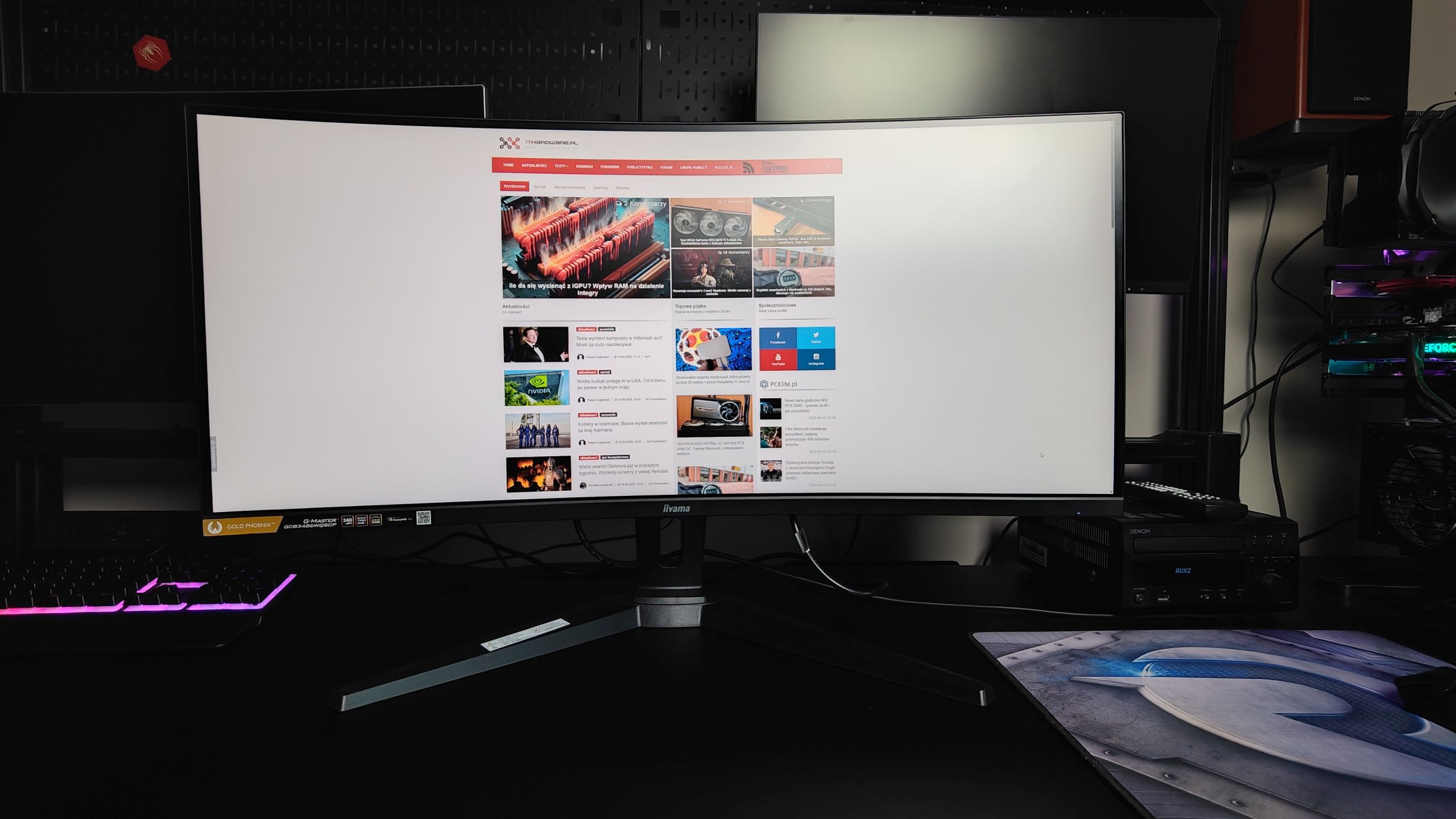 iiyama G Master GCB3486WQSCP B1 Gold Phoenix Gold